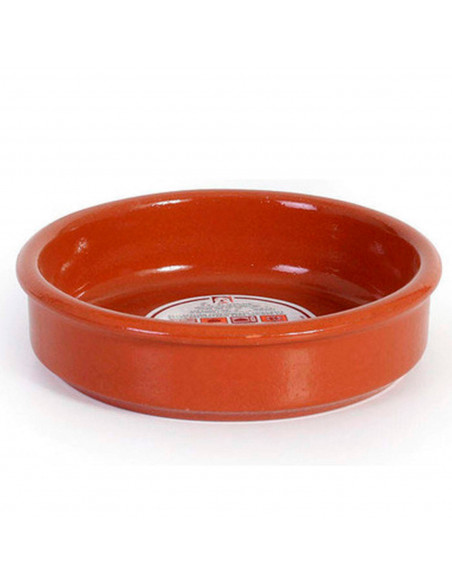 Cazuela redonda de barro - Apta para vitro y horno - Ideal para guisos y asados caseros  Ø 14 cm