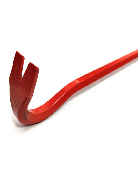 Tradineur - Pata de cabra de hierro 45 cm de longitud - Palanca de encofrador - Pie de cabra, quitaclavos, herramienta sacaclavo