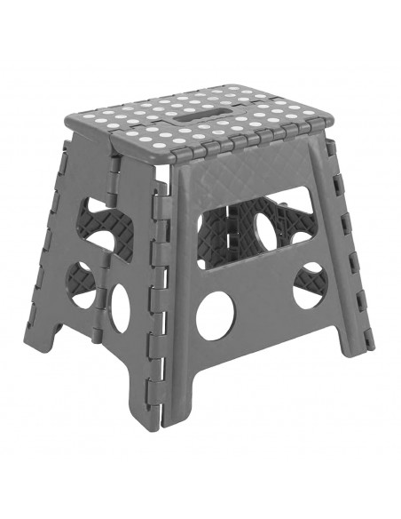 Tradineur - Taburete infantil plegable de pvc multiusos 32,5 x 28,5 x 21,5 cm, banqueta, asiento de plástico resistente para niñ