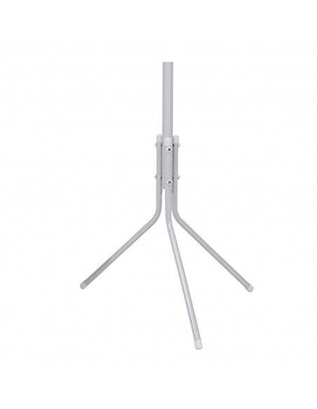 Tradineur - Perchero de pie blanco metálico 8 ganchos 170 x 48 cm, soporte clásico para colgar abrigos, sombreros, bolsos, estil