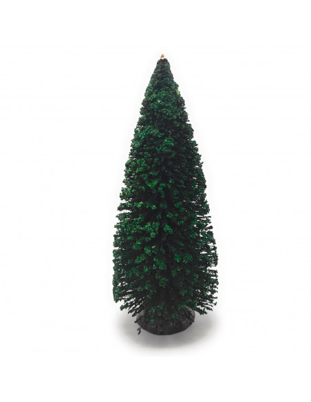 Tradineur - Abeto decorativo 19 x 8 cm, árbol de navidad artificial en miniatura para mesa, repisa, ventana, decoración del hoga