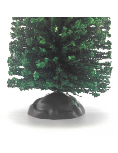 Tradineur - Abeto decorativo 19 x 8 cm, árbol de navidad artificial en miniatura para mesa, repisa, ventana, decoración del hoga
