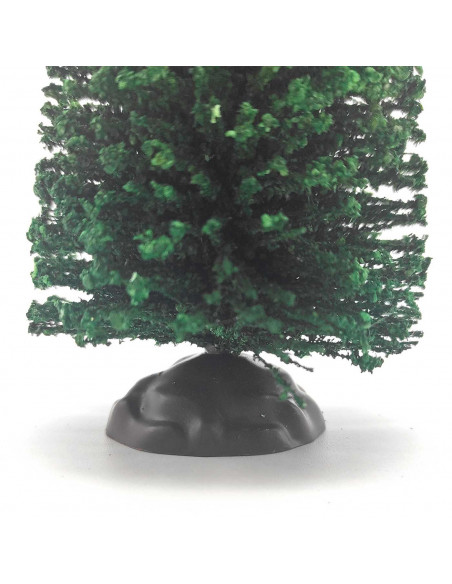 Tradineur - Abeto decorativo 19 x 8 cm, árbol de navidad artificial en miniatura para mesa, repisa, ventana, decoración del hoga