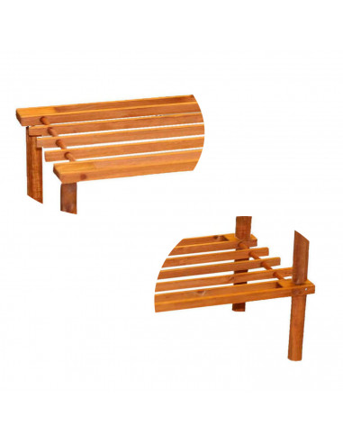 Tradineur - Zapatero de madera 2 niveles, estantería, mueble zapatero de madera 2 alturas multiuso, soporte para zapatos - 63 x