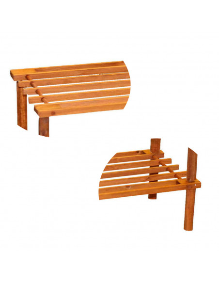 Tradineur - Zapatero de madera 2 niveles, estantería, mueble zapatero de madera 2 alturas multiuso, soporte para zapatos - 63 x