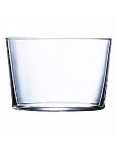 Tradineur - Juego de 12 vasos de cristal 23 cl, modelo "Ruta", pack 12 vasos para licores, bebidas, 8,2 x 6 cm, ligeros, aptos p 2