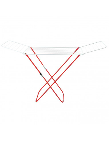 Tradineur - Tendedero plegable metálico con alas, 20 metros de espacio de tendido, soporte para tender la ropa en interior o ext