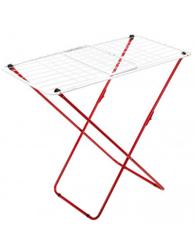 Tradineur - Tendedero plegable metálico con alas, 20 metros de espacio de tendido, soporte para tender la ropa en interior o ext