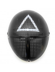 Máscara del soldado calamar, careta de disfraz de personaje, carnaval, halloween, cosplay, 25 x 20,5 cm, adultos, talla única, t