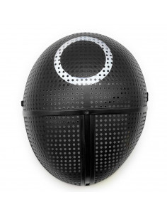 Máscara soldado calamar, careta de disfraz de personaje, carnaval, halloween, cosplay, 25 x 20,5 cm, adultos, talla única, círcu