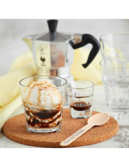 Tradineur - Set de 6 vasos de cristal, modelo Aras, resistentes, base gruesa, servir agua, licores, bebidas, fiestas, uso diario