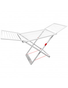 Tradineur - Tendedero Plegable 100% de Resina, 20 Metros de Espacio de tendido. Fabricado en España, válido para Interior y Exte