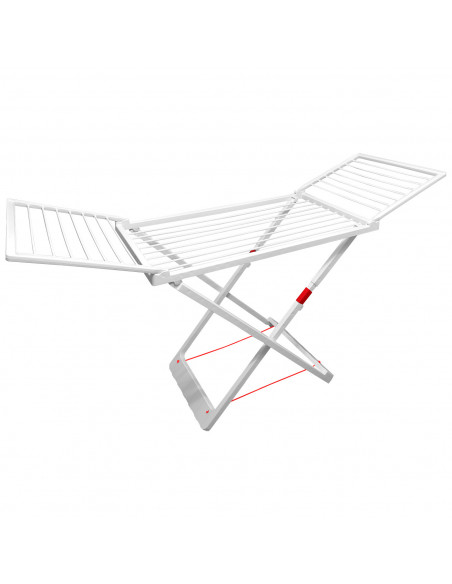 Tradineur - Tendedero Plegable 100% de Resina, 20 Metros de Espacio de tendido. Fabricado en España, válido para Interior y Exte