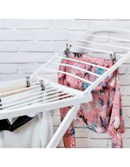 Tradineur - Tendedero Plegable 100% de Resina, 20 Metros de Espacio de tendido. Fabricado en España, válido para Interior y Exte