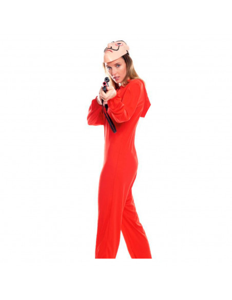 Disfraz de atracador con capucha, fibra sintética, incluye mono, accesorios no incluidos, carnaval, halloween, cosplay, fiesta,