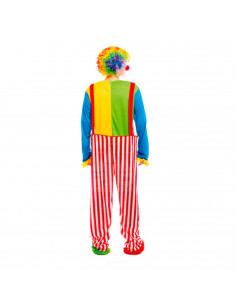 Disfraz payaso arcoiris, fibra sintética, incluye camiseta y pantalón, accesorios no incluidos, carnaval halloween, adulto, tall 2