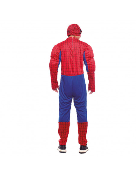 Disfraz de Spider héroe, fibra sintética, incluye mono y mascará, accesorios no incluidos, carnaval halloween, adulto, talla M