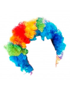 Peluca multicolor de payaso para jóvenes y adultos, complemetos de disfraces para carnaval, halloween u otras celebraciones. 29