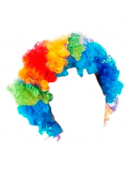Peluca multicolor de payaso para jóvenes y adultos, complemetos de disfraces para carnaval, halloween u otras celebraciones. 29