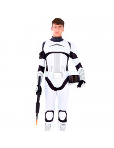 Disfraz soldado imperial de fibra sintética, incluye mono y mascará, accesorios no incluidos, carnaval halloween, adulto, talla