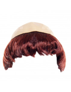 Peluca marrón de monje para jóvenes y adultos, complemetos de disfraces para carnaval, halloween u otras celebraciones. 31,5 x 2