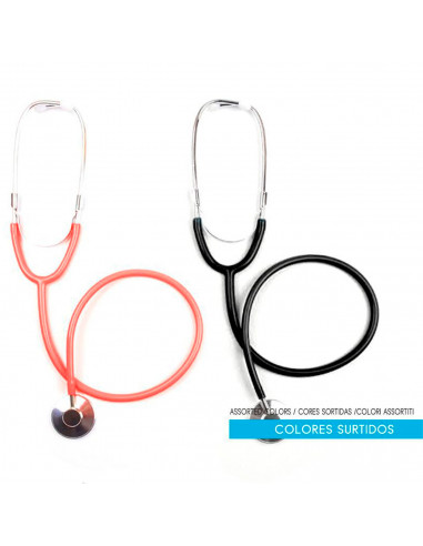 Estetoscopio de plástico color surtido para jóvenes y adulto, complementos para carnaval, halloween y celebraciones. 26 x 10 x 3
