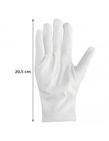 Guantes cortos para disfraz, 100% poliéster, accesorio de carnaval, halloween, cosplay, fiestas, cumpleaños (Blanco, adulto, tal