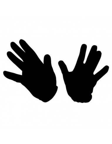 Guantes cortos de disfraz, 100% poliéster, accesorio de carnaval, halloween, cosplay, fiestas, cumpleaños (Negro, adulto, talla