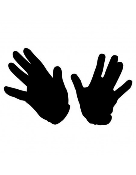 Guantes cortos de disfraz, 100% poliéster, accesorio de carnaval, halloween, cosplay, fiestas, cumpleaños (Negro, adulto, talla