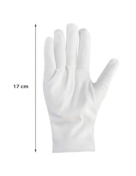 Tradineur - Guantes cortos de niños para disfraz, 100% poliéster, accesorio de carnaval, halloween, cosplay, fiestas, cumpleaños