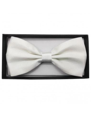 Pajarita de raso para disfraces, 100% poliéster, accesorio de carnaval, halloween, cosplay, fiestas, cumpleaños (Blanco, adulto,