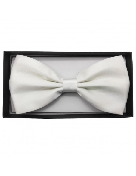 Pajarita de raso para disfraces, 100% poliéster, accesorio de carnaval, halloween, cosplay, fiestas, cumpleaños (Blanco, adulto,