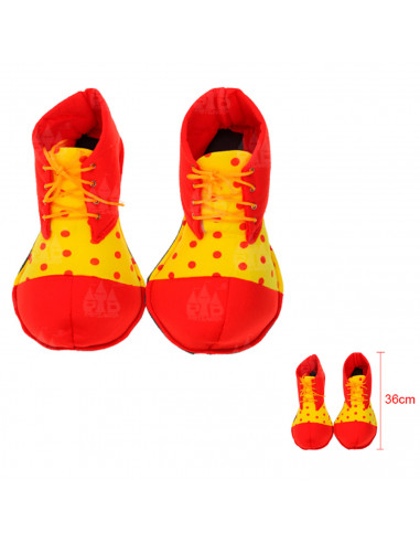 Zapatos de payaso con lunares, accesorios para disfraz, carnaval, halloween, cosplay, circo, fiestas, cumpleaños, adulto, talla
