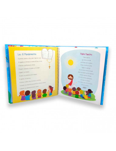 Libro para fotos Primera Comunion para niñas, Incluye espacio para colocar foto, detalles de la ceremonia, 7 hojas para dedicato