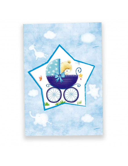 Postales color surtido para bebes en su dia de cumpleaños, primera comunion, dia de los niños u otras celebraciones. 20 x 14 x 0