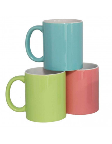 Taza de cerámica surtido, tazón desayuno, café, infusiones, diseño clásico, resistente y duradera, apta para lavavajillas y micr