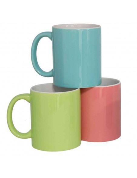 Taza de cerámica surtido, tazón desayuno, café, infusiones, diseño clásico, resistente y duradera, apta para lavavajillas y micr