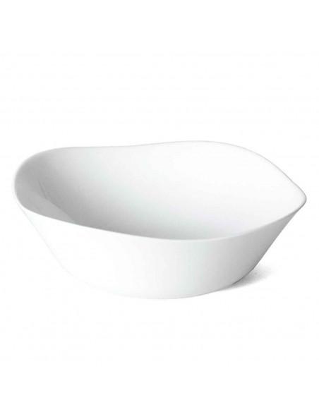 Ensaladera capacidad 1,8 L. ensaladera, recipiente para palomitas, aperitivos, fruta, ligero y resistente. Color blanco. Diametr