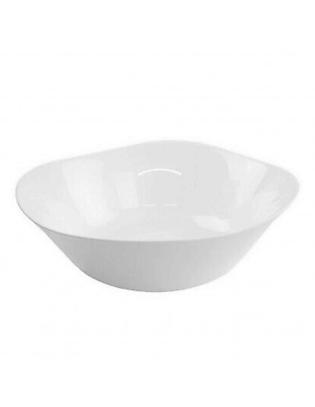 Ensaladera capacidad 1,8 L. ensaladera, recipiente para palomitas, aperitivos, fruta, ligero y resistente. Color blanco. Diametr