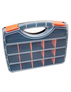 Tradineur - Maletín Organizador con asa y separadores N.º 26 - Fabricado en Plástico - Diversos Compartimentos - Almacenamiento