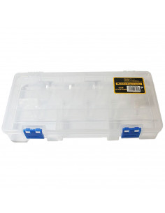 Caja organizadora multiusos nº 22 con separadores, plástico, 15 compartimentos, almacenaje de tornillos, tuercas, accesorios pes
