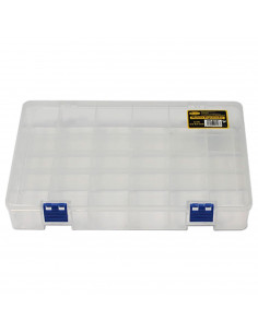 Caja organizadora multiusos nº 24 con separadores, 24 compartimentos, plástico, almacenaje de tornillos, tuercas, accesorios pes