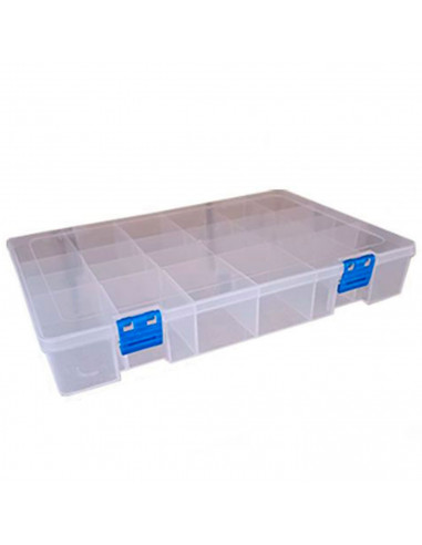 Caja organizadora multiusos nº 24 con separadores, 24 compartimentos, plástico, almacenaje de tornillos, tuercas, accesorios pes