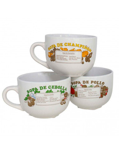 Taza jumbo de cerámica surtido , tazón desayuno, café, infusiones, diseño clásico, resistente y duradera, apta para lavavajillas