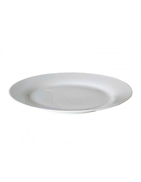 Plato llano "Balta" fabricado en porcelana, ideal para servir postres o aperitivos, apto para lavavajillas. 2,5 x 27 cm (alto x
